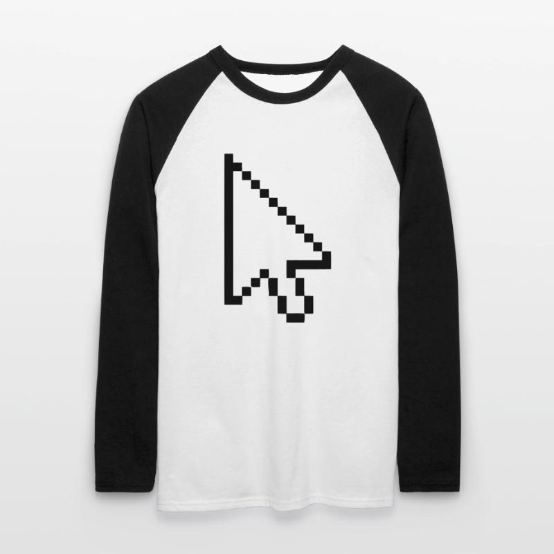 Mouse Cursor Geschenk Geschenkidee Unisex Baseballshirt langarm
