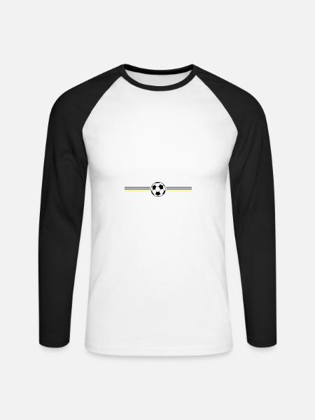 Soccer Championship Germany - Unisex Long Sleeve Baseball T-Shirt - white/black
