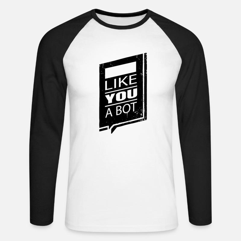 Biomedical Engineering Engineer - Unisex Long Sleeve Baseball T-Shirt - white/black