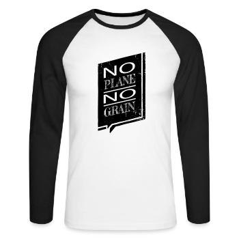 funshirt apprentice tools carpenter funny tshirts - Unisex Baseballshirt langarm - Weiß/Schwarz - Vorne - Nik (191cm)