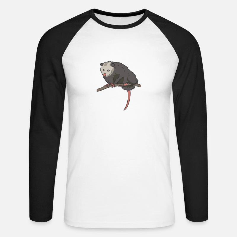 It's Called Trash Can - Unisex Baseballshirt langarm - Weiß/Schwarz