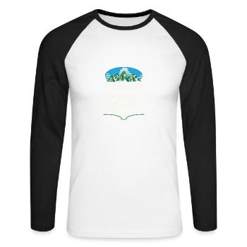 Campers will camp summer vacation tropical trip - Unisex Long Sleeve Baseball T-Shirt - white/black - Front - Nik (191cm)