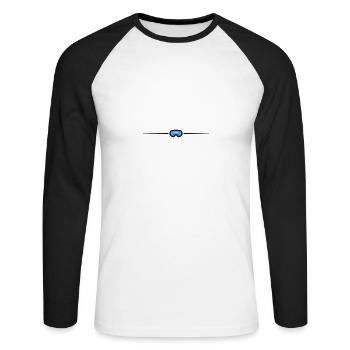 Lunettes de ski Icon Line - T-shirt baseball manches longues Homme - blanc/noir - Devant - Nik (191cm)