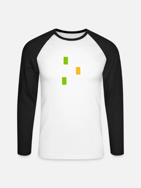 Mixer - Unisex Baseballshirt langarm - Weiß/Schwarz
