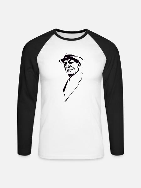 Compay Segundo - Unisex Baseballshirt langarm - Weiß/Schwarz