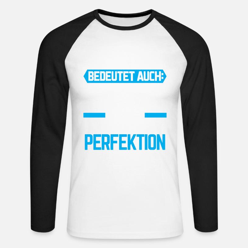 HERMANN - Gott Geschenk - Unisex Baseballshirt langarm - Weiß/Schwarz