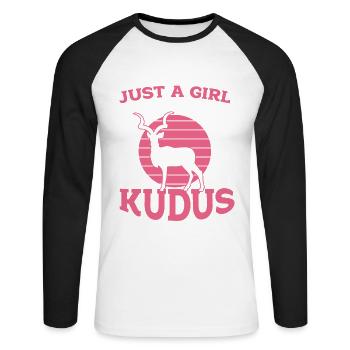 Antilope - T-shirt baseball manches longues Homme - blanc/noir - Devant - Nik (191cm)