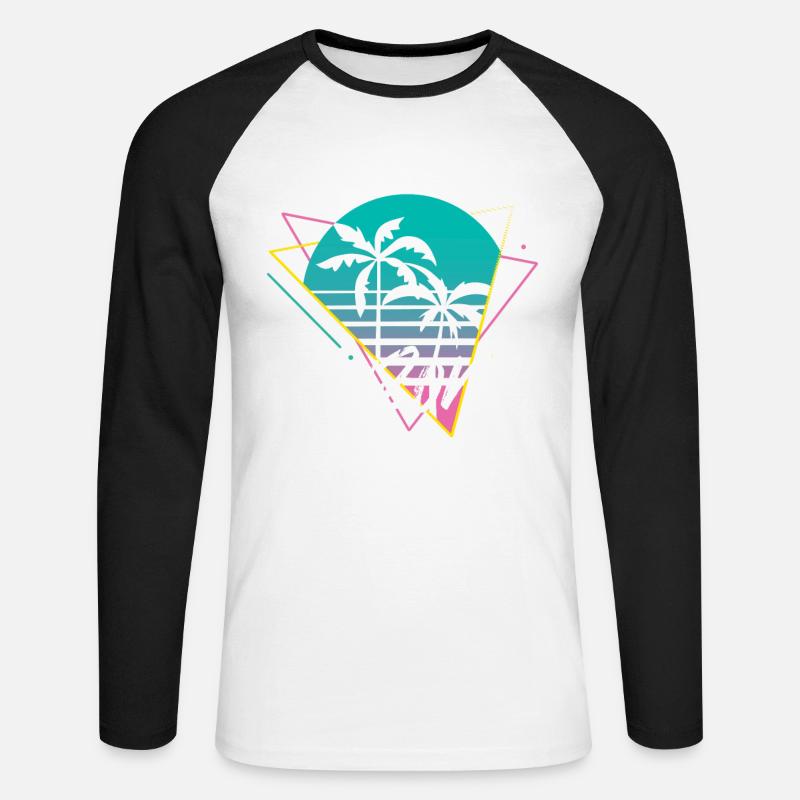 arizona - Unisex Baseballshirt langarm - Weiß/Schwarz
