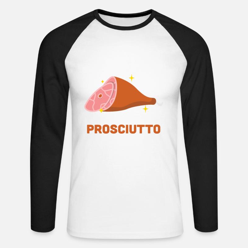 Ham - Unisex Long Sleeve Baseball T-Shirt - white/black