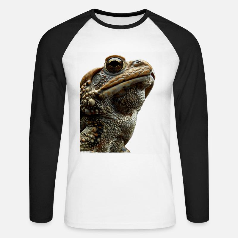 Toad - Unisex Long Sleeve Baseball T-Shirt - white/black
