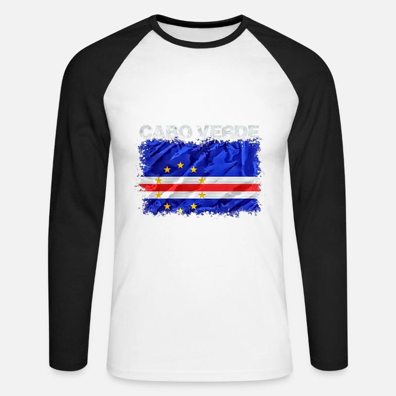 Cap Verde - Unisex Baseballshirt langarm - Weiß/Schwarz