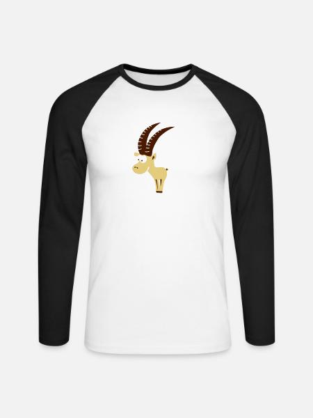 Capricorn - Capricorn (c) - Unisex Long Sleeve Baseball T-Shirt - white/black