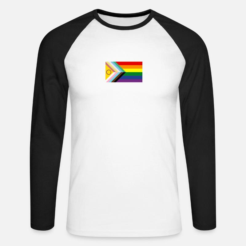Disability Pride - Unisex Baseballshirt langarm - Weiß/Schwarz