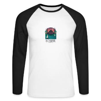 Istanbul Türkei Reisen Reisen Osmanisches Reich Is - Unisex Baseballshirt langarm - Weiß/Schwarz - Vorne - Nik (191cm)