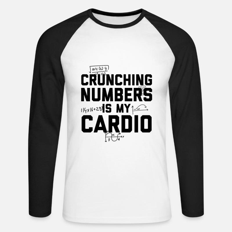 Mathematiker | Lehrer Mathe Mathematik Geschenke - Unisex Baseballshirt langarm - Weiß/Schwarz