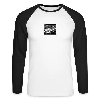 Auto Car USA Paint - Unisex Long Sleeve Baseball T-Shirt - white/black - Front - Nik (191cm)