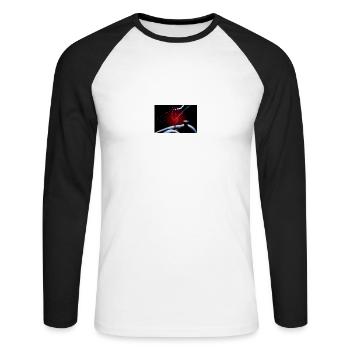 Flood porn - Funkographer - Unisex Long Sleeve Baseball T-Shirt - white/black - Front - Nik (191cm)