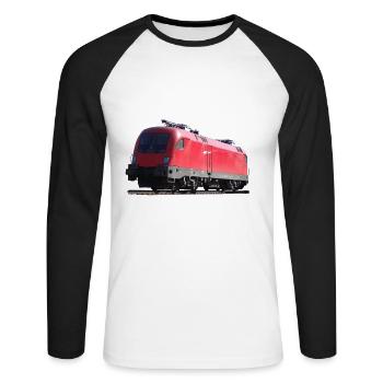 Taurus - Unisex Long Sleeve Baseball T-Shirt - white/black - Front - Nik (191cm)