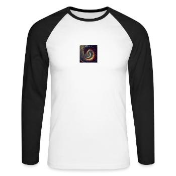 a Thousand tall dragon - Unisex Long Sleeve Baseball T-Shirt - white/black - Front - Nik (191cm)