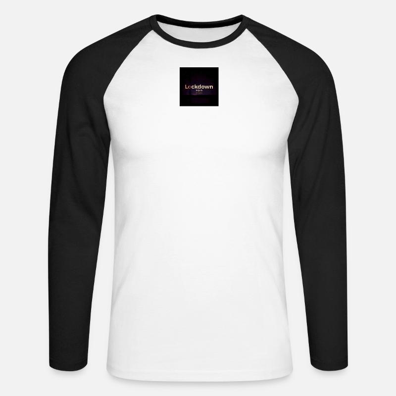 Lockdown B-Sides - Unisex Baseballshirt langarm - Weiß/Schwarz