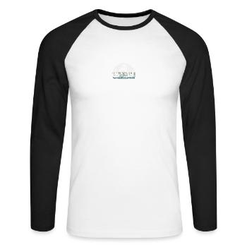 Cadeau de tout-terrain tout-terrain - T-shirt baseball manches longues Homme - blanc/noir - Devant - Nik (191cm)