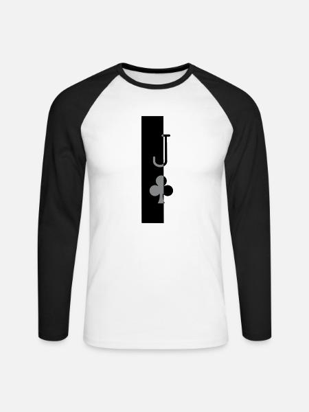 Tausendsassa - Unisex Baseballshirt langarm - Weiß/Schwarz