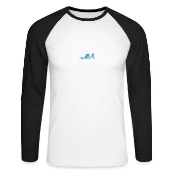 TRIATHLON chiffres homme - T-shirt baseball manches longues Homme - blanc/noir - Devant - Nik (191cm)