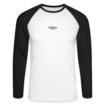 GENERATION KAIZEN BLACK - T-shirt baseball manches longues Homme - blanc/noir - Devant - Nik (191cm)