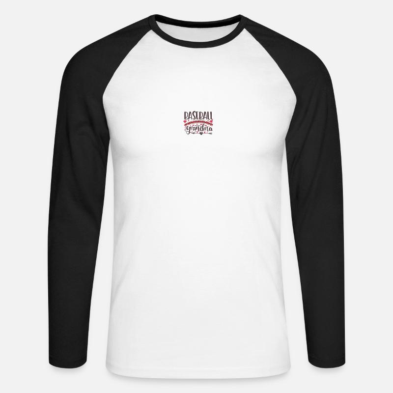 Baseball der Großmutter - Unisex Baseballshirt langarm - Weiß/Schwarz