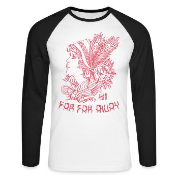 7 Vêtements - Far Far Away - T-shirt baseball manches longues Homme - blanc/noir - Devant - Nik (191cm)