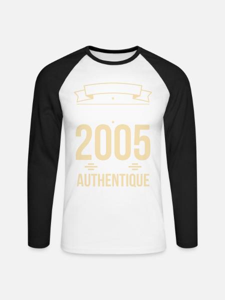 20th Anniversary - Original - October 2005 - Unisex Long Sleeve Baseball T-Shirt - white/black