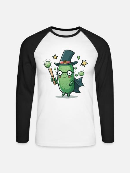 Mysterium und Wunder - Unisex Baseballshirt langarm - Weiß/Schwarz