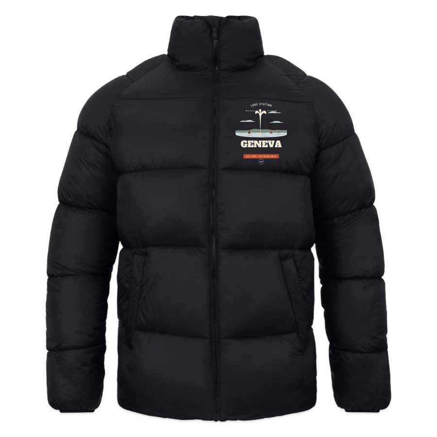 Geneva-märke på en jako jacket puffy, black