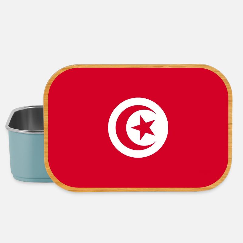 Drapeau national tunisien - Boîte à goûter - bleu pâle