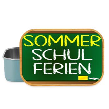 SOMMERSCHULFERIEN SCHULE - SOMMER - Lunch Box - Hellblau - Vorne