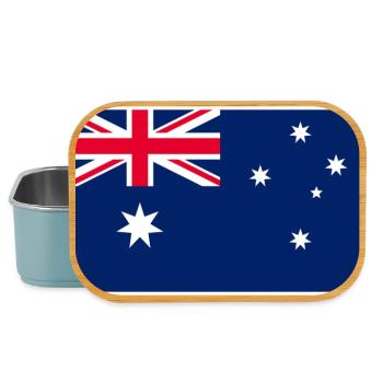 Australia Flag Classic Frame - Lunch Box - Hellblau - Vorne