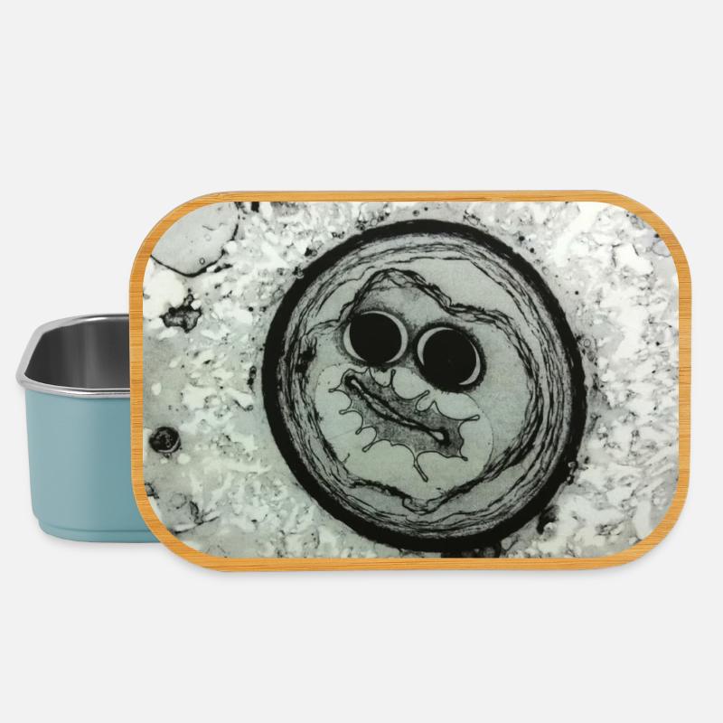 Planetengesicht mit Sonnenbrille - Lunch Box - Hellblau