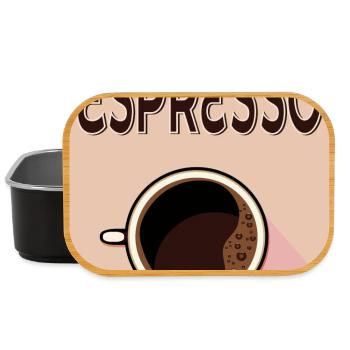 Espresso Café - Lunch Box - black - Front