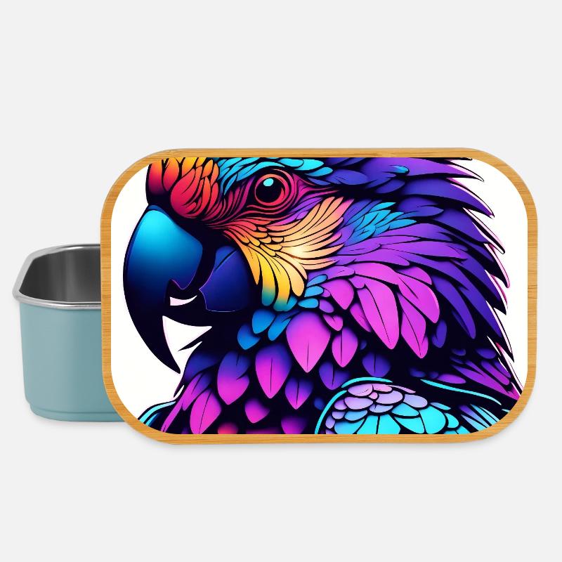 Époque colorée Art illuminé - Boîte à goûter - bleu pâle