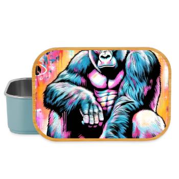 gorilla - Lunch Box - light blue - Front