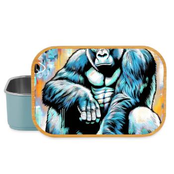 gorilla - Lunch Box - light blue - Front