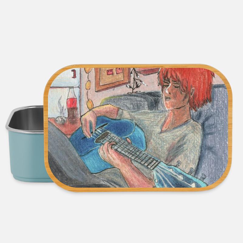 Blaue Gitarre - Lunch Box - Hellblau