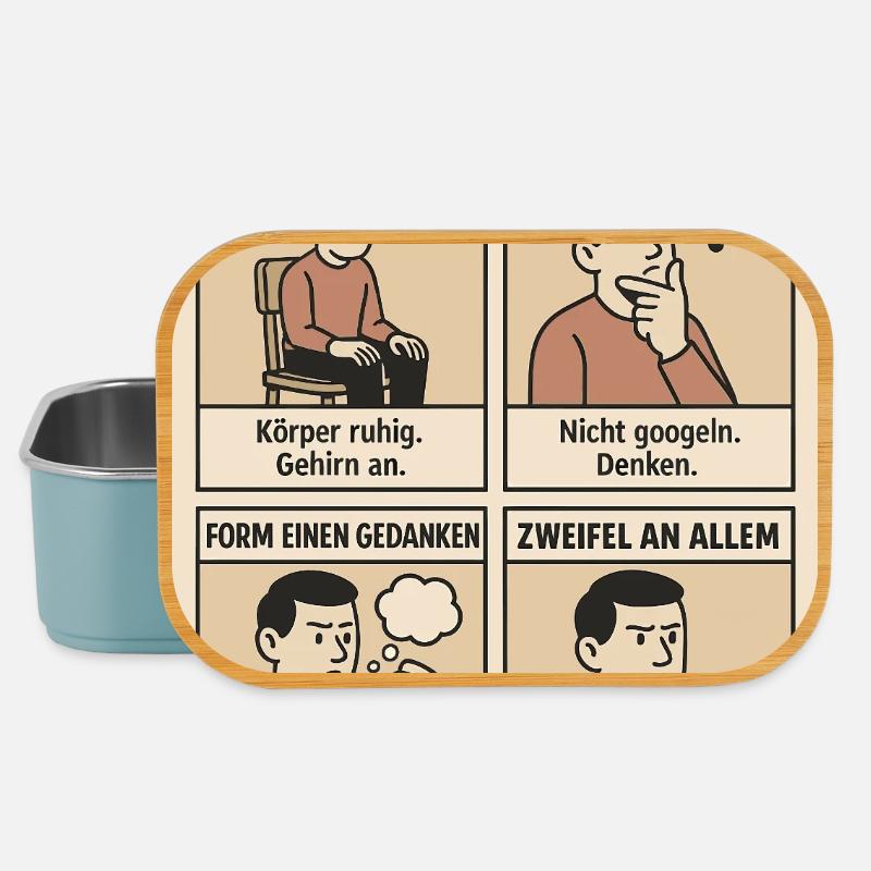 Wie man denkt - Lunch Box - Hellblau