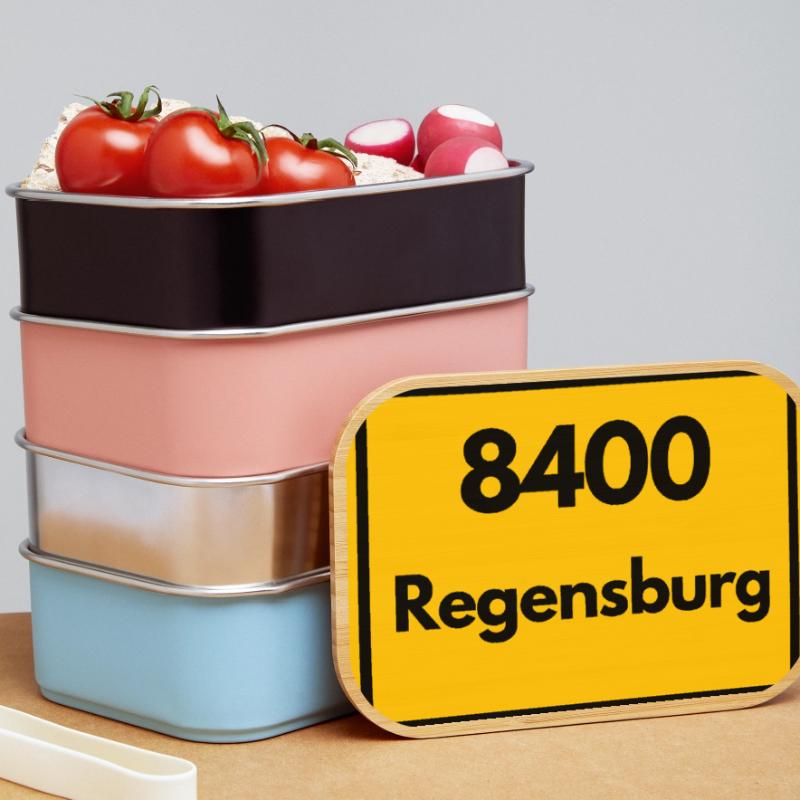 OLD POSTCODE ZIP CODE RETRO 8400 REGENSBURG Lunch Box