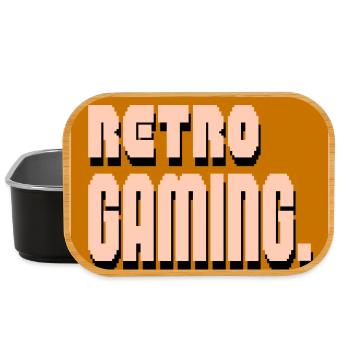 Retro-Gaming-Pixelkunst - Lunch Box - Schwarz - Vorne