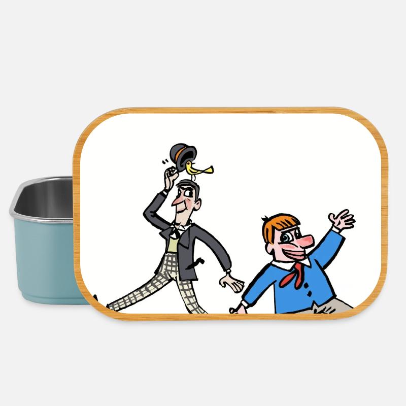 Tünnes un Schääl im Kölner Karneval - Lunch Box - Hellblau