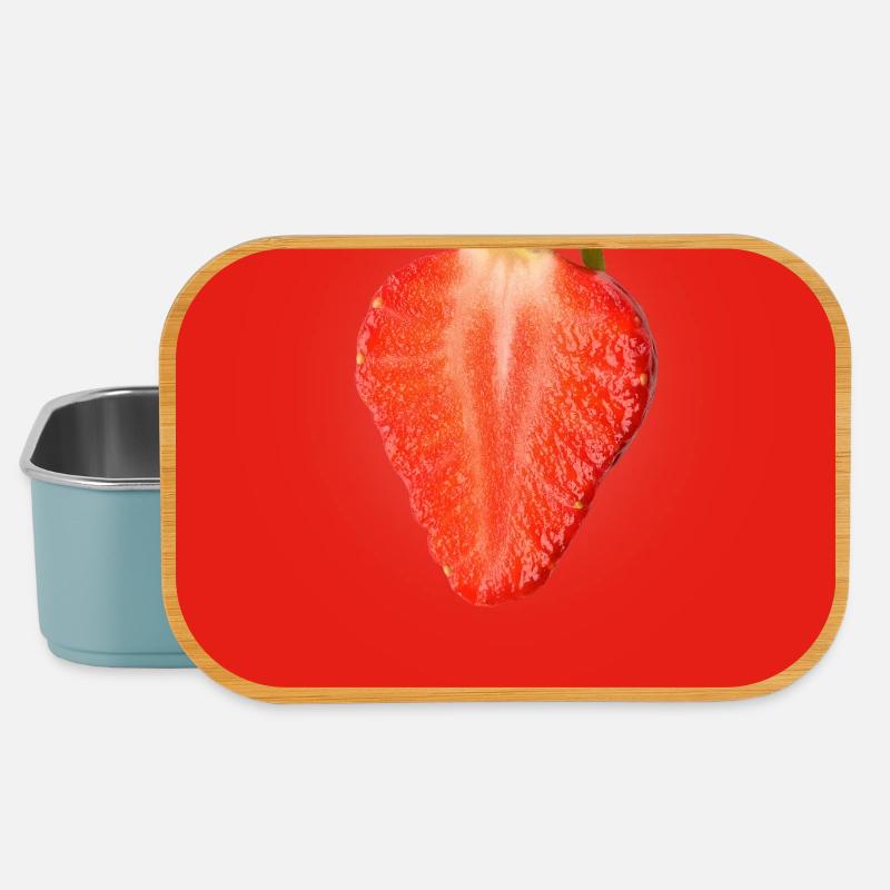 Erdbeere  Just sweet - Lunch Box - Hellblau