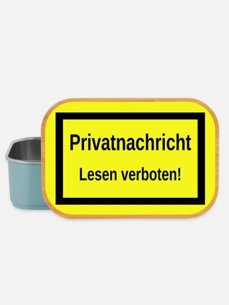 Lustiger Spruch - Lunch Box - Hellblau
