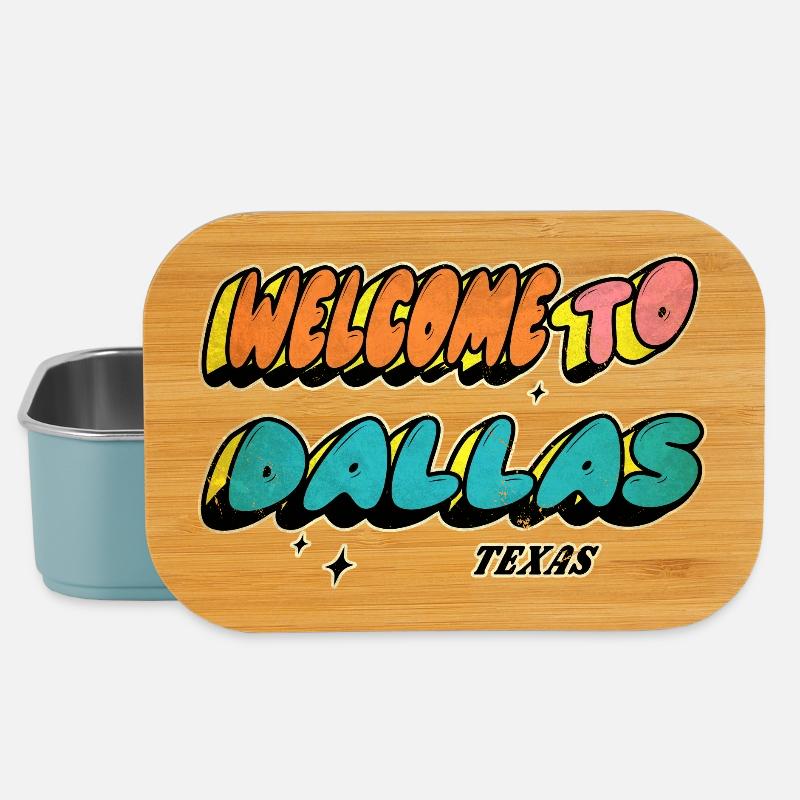 Bienvenue chez Dallas Texas Design - Boîte à goûter - bleu pâle