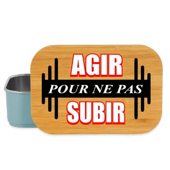 Act to avoid suffering - Lunch Box - light blue - Front